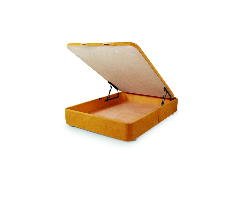 Sommier-bestbed-infinity-space-aberto-Tecido-elastron-Queens-Mostaza